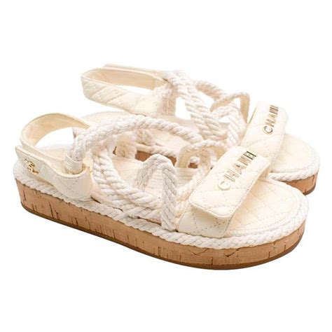 chanel espadrille thong sandal|where to buy Chanel espadrilles.